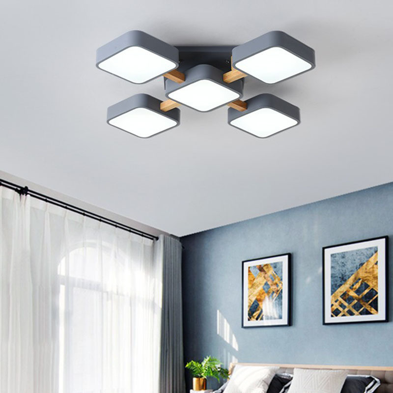 LED modern minimalist ceiling lamp LED study entrance bedroom wooden celling light(WH-WA-23)