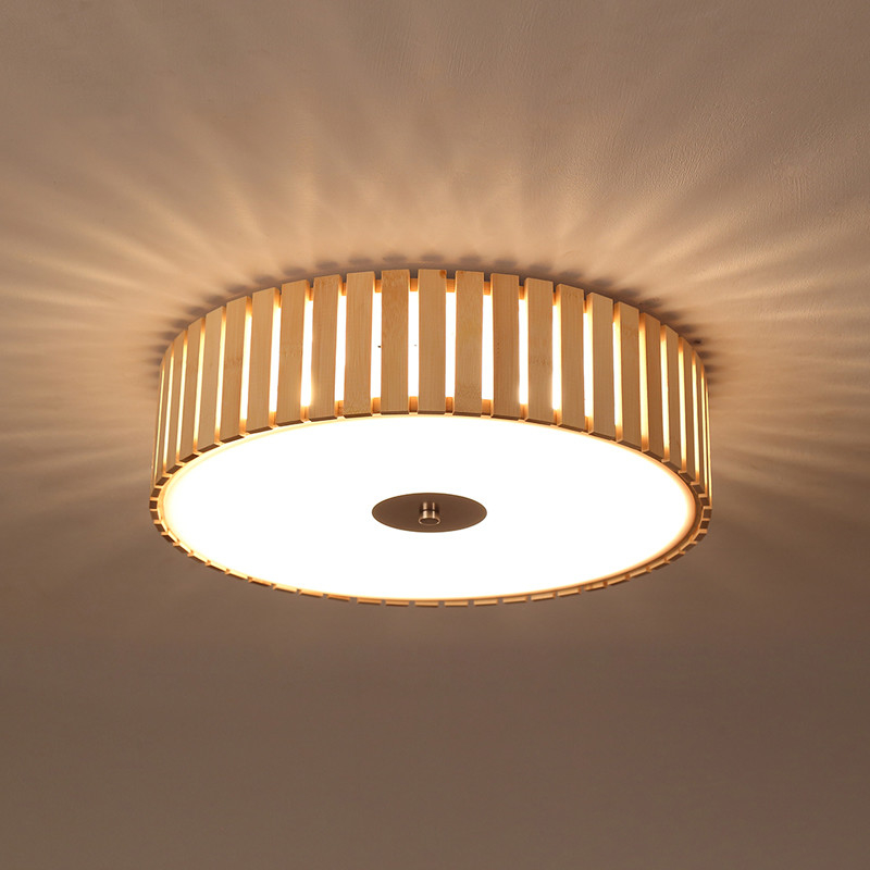 Handmade Bamboo Ceiling Lights. round D48cm Living room Bedroom Art Deco lighting(WH-WA-32)