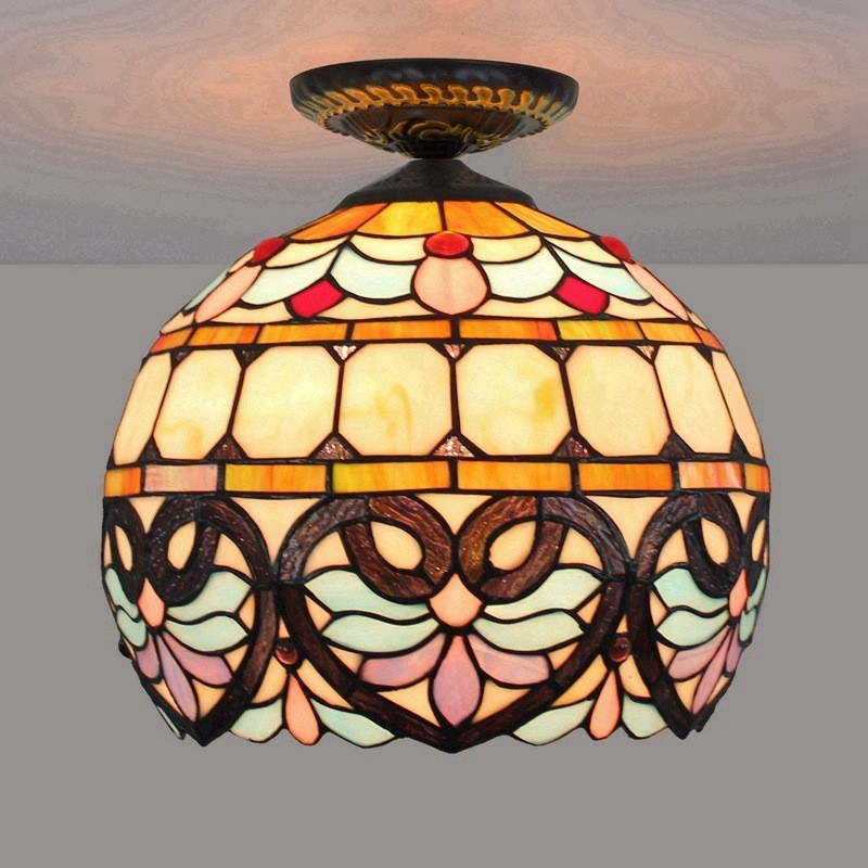 European-Style Lovely Baroque Multi-Color Glass Restaurant Bedroom dining light hanging（WH-TA-29)
