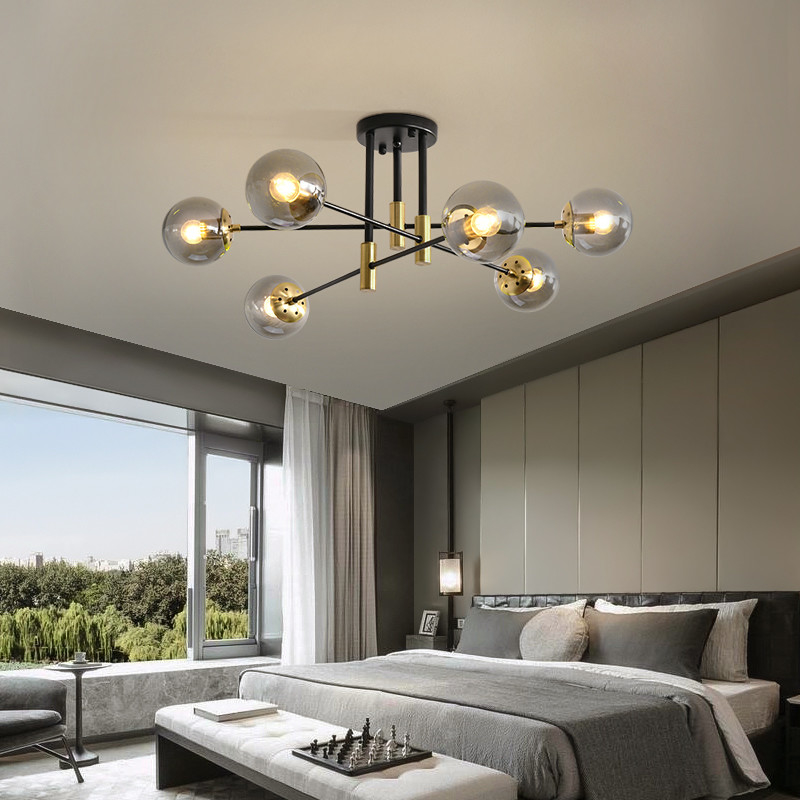 Nordic Magic Bean LED Chandelier Molecular Light Retro Ceiling Lamp(WH-LA-28)