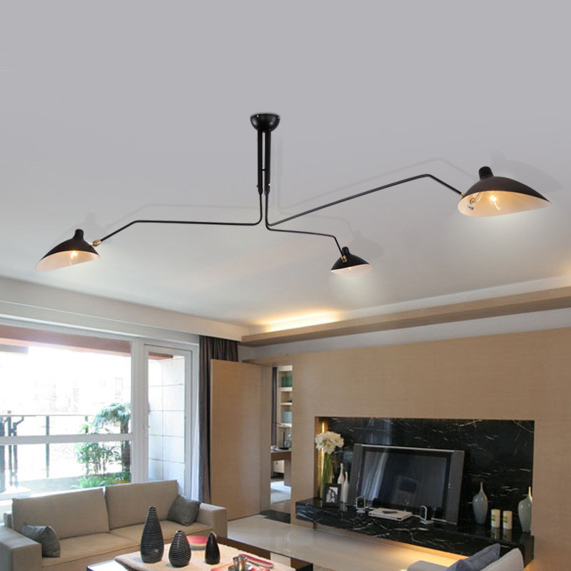 Loft Spider Duckbill Chandeliers Modern E27 Iron Ceiling Retro Chandelier(WH-LA-39)
