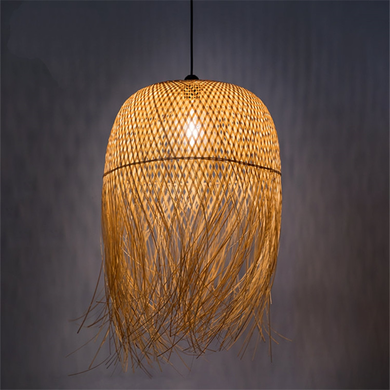 Japanese Tea Room Bamboo Pendant Lights Lighting Vintage Indoor Home Decor designer pendant light(WH-WP-28)