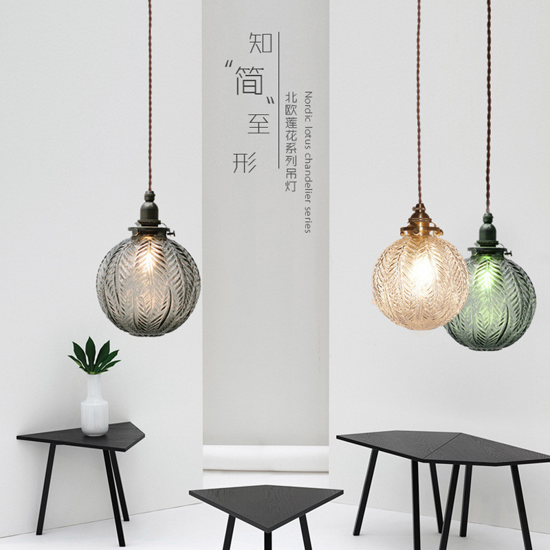 Glass Chandelier Hanging Lights Living Room Restaurant Pendant Lamps Shop Lights(WH-GP-73)