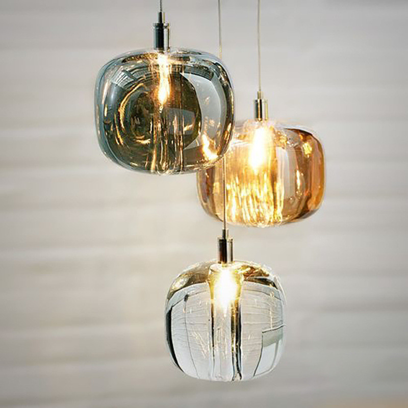 Nordic minimalist living room crystal glass post-modern chandelier(WH-GP-102)