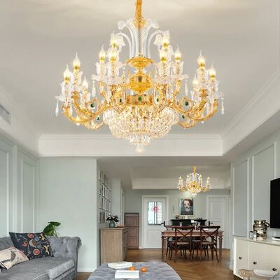 European style living room pendant light luxury high-end crystal light (WH-CY-254)