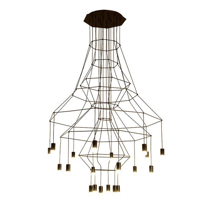 Modern long hanging suspended pendant light fixture For Kitchen Dining ...